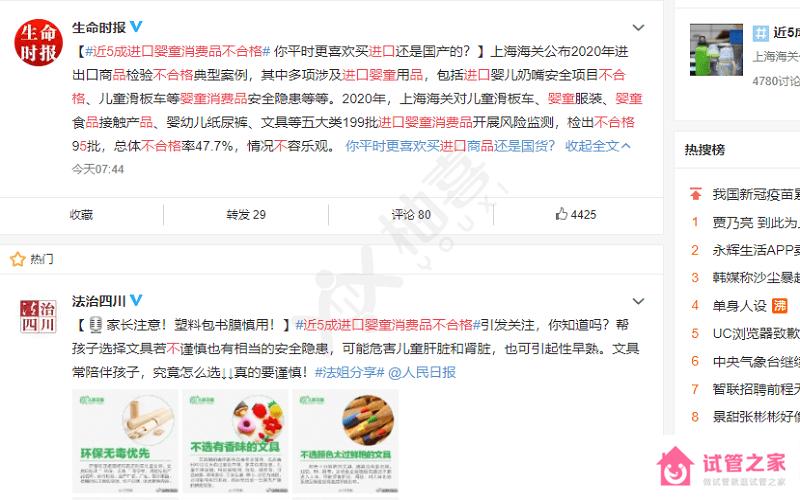 近5成進口嬰童消費品不合格，常用進口產品的試友注意了！