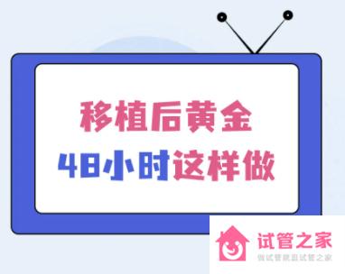 移植后的黃金48小時 正常情況下在移植后的48小時很重要