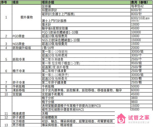 泰國BIC試管嬰兒要多少錢？曼谷IVF中心支出明細(xì)參考