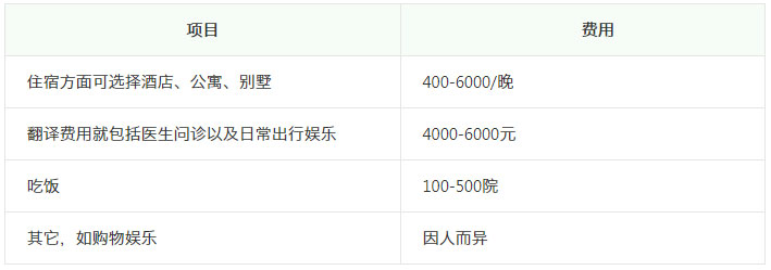 去泰國(guó)做試管三大支出總費(fèi)用分為醫(yī)療、生活、出行