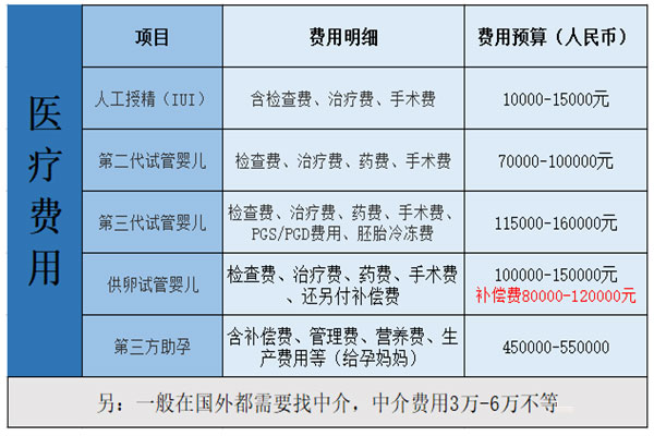 2022年俄羅斯試管嬰兒費(fèi)用多少錢-附費(fèi)用明細(xì)表